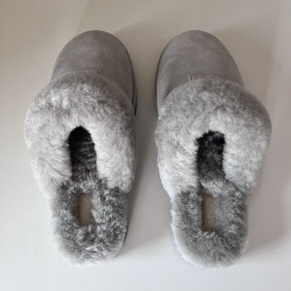 UGG 1126730 Womens Cozy Genuine Shearling Suede Slipper Light Grey US 9 - Picture 6 of 9